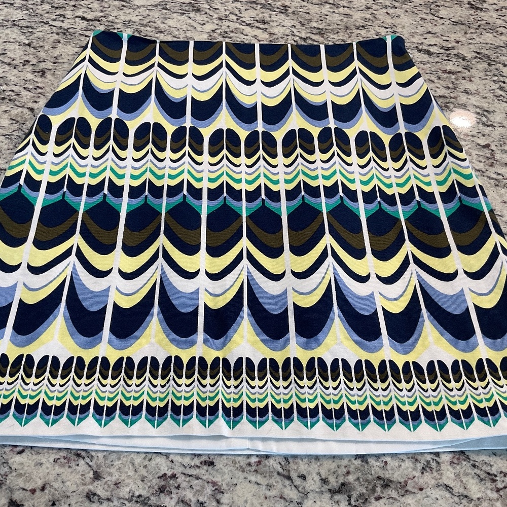 Multicolored pencil skirt